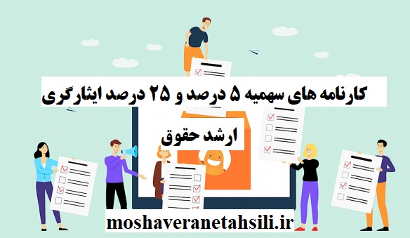 کارنامه های سهمیه 5 و 25 درصدی ارشد حقوق 1401-1400
